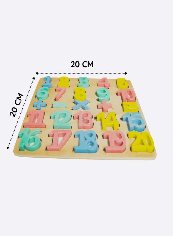 Techny Birds Technybirds Baby Wooden Learning Educational Numbers, Shapes Board for Kids, Activity Toys for Toddlers & Preschoolers | Shapes Puzzle Set | Puzzle Toys for 2 Years Old Boys & Girls (Numbers, Shapes) - Image 3
